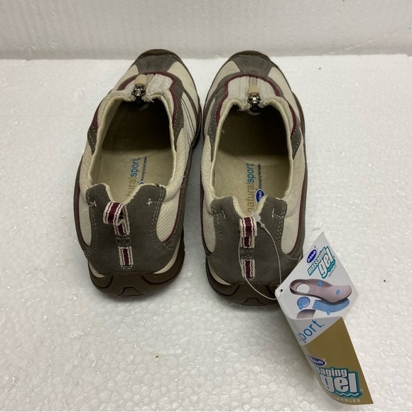 Dr.Scholls Natural Sport Sneaker Zip Up Gel Insole  Beige/Brown 7.5W NWT - Picture 6 of 7